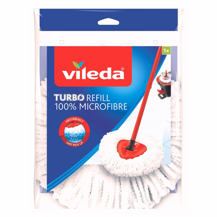 Rezerva mop Vileda Easy Wring Turbo Clasic alb